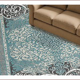 Vintage Scroll Grey Blue(Gray)