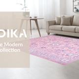 Charming Plush Geometric Touch(Pink)