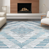 Modern Blue Lattice Design(Blue)