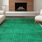 Artful Multicolor Distorted Shapes(Green)