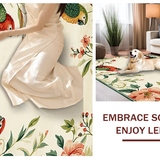Charming Tropical Bird Motif(Beige)