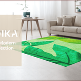 Mid Century Modern Green Boho Entryway(Green)