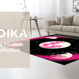 Contemporary Floral Starry Aesthetic(Pink)