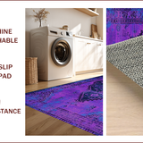 Vintage Floral Overlay Artistry(Purple)