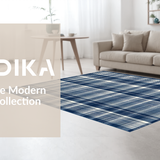 Luxurious Textured Tartan(Blue)