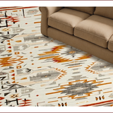 Rustic Tribal Tiled Motif(Beige)