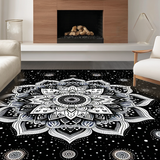 Artistic Monochrome Circular Design(Black)