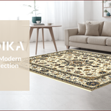 Beige Traditional Non Slip(Beige)