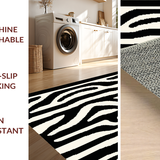 Elegant Textured Zebra Motif(Black)