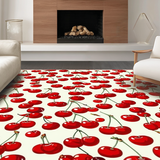 Vibrant Retro Floral Motif(Red)