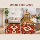 Vibrant Colorful Patterned Motif(Red)