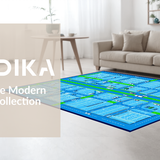 Playful Cartoonish City Scene(Blue)