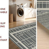 Artful Symmetrical Trellis Visual(Gray)