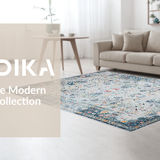 Minimalist Earth Tone Trellis Style(Blue)