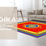Whimsical Colorful Tapestry Design(Red)