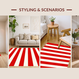 Vibrant Cheerful Floral Motif(Red)