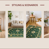 Elegant Floral Mihrab Aesthetic(Green)