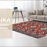 Boho Floral Non Slip(Red)
