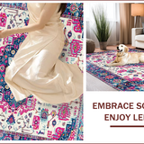 Vibrant Floral Medallion Motif(White)