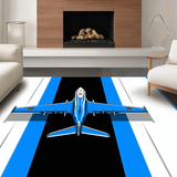 Modern Aviation Graphic Aesthetic(Blue)