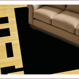 Elegant Black and White Medallion(Beige)