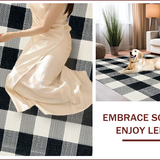 Modern Geometric Patio Non Slip(Black)