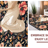 Vibrant Botanical Artistry Accent(Black)