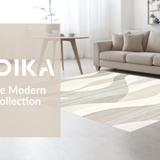 Modern Creamy Wavy Play(Beige)