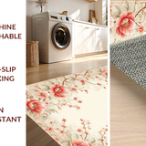 Contemporary Geometric Floral Fusion(Beige)