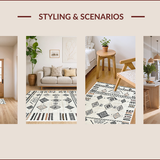 Minimalist Tribal Kitchen Floor Mat(Black)