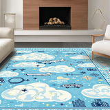 Vintage Whimsical Airplane Fantasy(Blue)