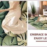 Tropical Monstera Non Slip Hallway Decor(Green)