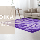 Chic Purple Abstract Motif(Purple)