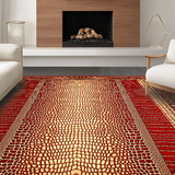 Rustic Earth Tones Textured Appeal(Red)