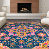 Artful Retro Circular Motif Display(Blue)