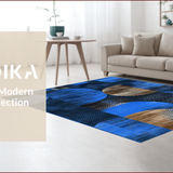 Contemporary Multi Tonal Geometric Style(Blue)