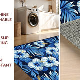 Stylish Tropical Print Accent(Blue)
