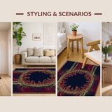 Maritime Kraken With Artistic Tentacle Spiral Design Collection(Red)