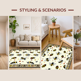 Artistic Flower and Insect Fusion(Beige)