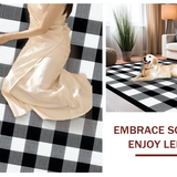 Chic Rustic Buffalo Plaid Aesthetic(Black)