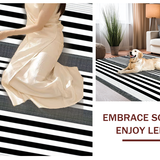 Artful Dual Tone Horizontal Lines(Black)