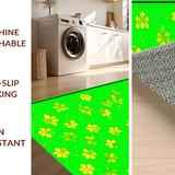 Lively Floral Inspired Decor(Green)