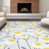 Modern Minimalist Floral Touch(Gray)