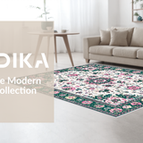 Whimsical Vintage Floral Motif(White)