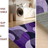 Modern Abstract Plush Surface Finish(Purple)