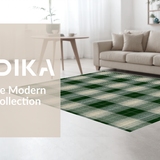 Chic Earth Tone Checkered Elegance(Green)