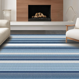 Minimalist Rustic Striped Texture(Blue)