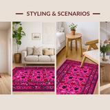 Vibrant Pink and Black Contrast(Pink)