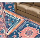 Boho Blush Blue Nursery Non Shedding(Blue)