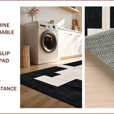 Bold Black Ivory Abstract Print(Black)